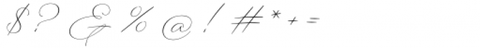 Botterill Signature Regular Font OTHER CHARS