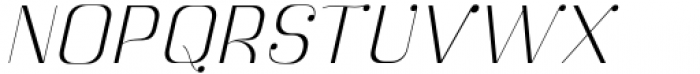 Botuna Thin Slanted Font UPPERCASE