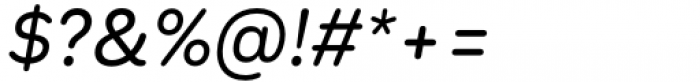 Bouba Round Regular Italic Font OTHER CHARS
