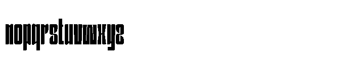 Bouchard BOUCHARD Semi Bold Font LOWERCASE