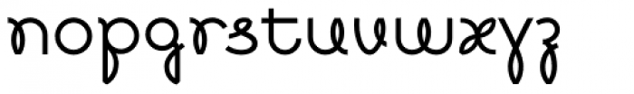 Boucle Loopy Font LOWERCASE
