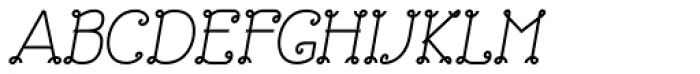 Bouclettes Bold Italic Font UPPERCASE
