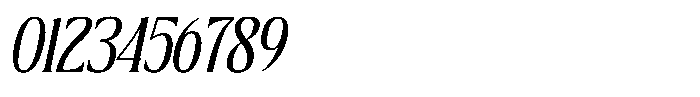 Bougene Slanted Font OTHER CHARS