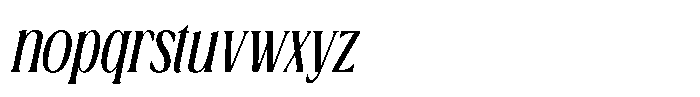 Bougene Slanted Font LOWERCASE