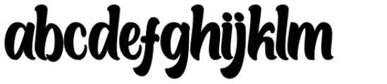 Boughies Bold Font LOWERCASE