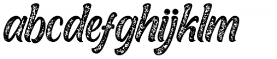 Boughies Italic Rough Font LOWERCASE