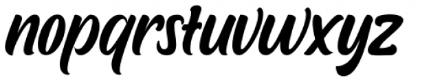 Boughies Italic Font LOWERCASE
