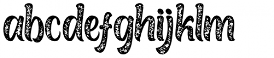 Boughies Rough Font LOWERCASE