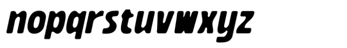 Boughy Blur Italic Font LOWERCASE