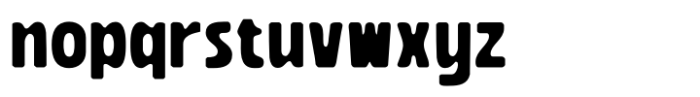 Boughy Blur Regular Font LOWERCASE