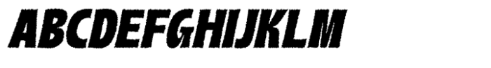 Boughy Rough Italic Font UPPERCASE