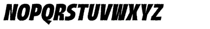 Boughy Rough Italic Font UPPERCASE