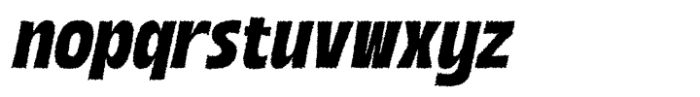 Boughy Rough Italic Font LOWERCASE