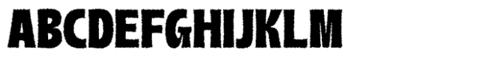 Boughy Rough Regular Font UPPERCASE