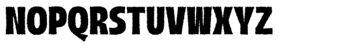 Boughy Rough Regular Font UPPERCASE