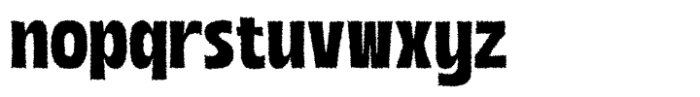 Boughy Rough Regular Font LOWERCASE