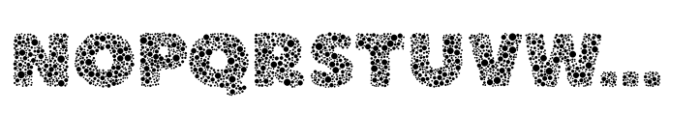 Boulder Dots Font UPPERCASE