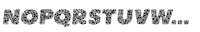 Boulder Italic Dots Font UPPERCASE
