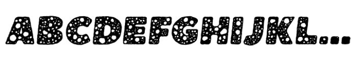 Boulder Italic Grain Font UPPERCASE