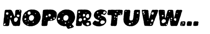 Boulder Italic Grain Font LOWERCASE