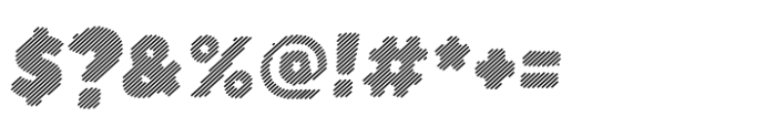 Boulder Italic Lined Font OTHER CHARS