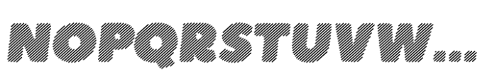 Boulder Italic Lined Font LOWERCASE