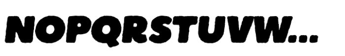 Boulder Italic Rough Font UPPERCASE