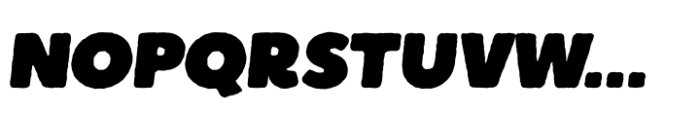 Boulder Italic Font UPPERCASE