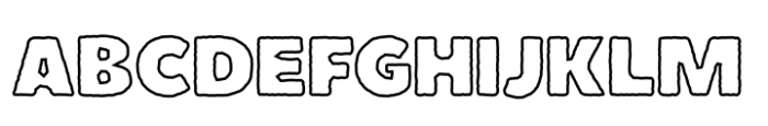 Boulder Outline Font UPPERCASE