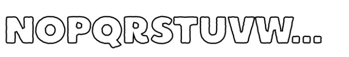 Boulder Outline Font LOWERCASE