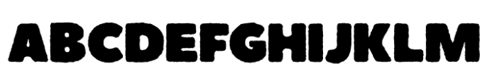 Boulder Rough Font UPPERCASE