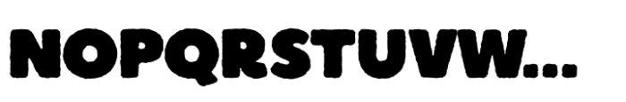Boulder Rough Font LOWERCASE