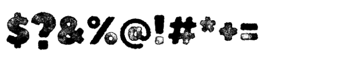 Boulder Sandpaper Font OTHER CHARS