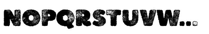 Boulder Sandpaper Font UPPERCASE