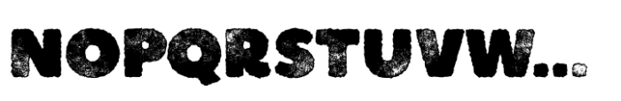 Boulder Sandpaper Font LOWERCASE