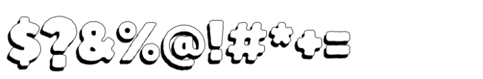 Boulder Shadow Font OTHER CHARS
