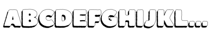 Boulder Shadow Font UPPERCASE