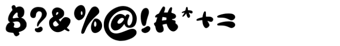 Bounce Drip Regular Font OTHER CHARS