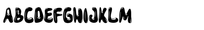 Bouncy Balloon Font UPPERCASE