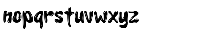 Bouncy Balloon Font LOWERCASE