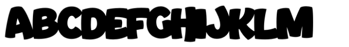 Bouncy Black Font UPPERCASE