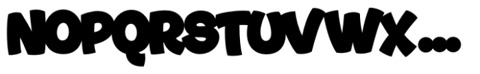 Bouncy Black Font UPPERCASE