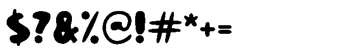 Bouncy Fish Font OTHER CHARS