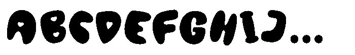 Bouncy Fish Font UPPERCASE