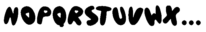 Bouncy Fish Font UPPERCASE