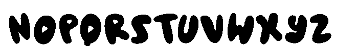 Bouncy Fish Font LOWERCASE
