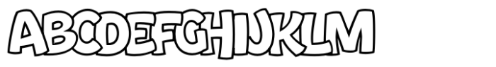 Bouncy Regular Font UPPERCASE