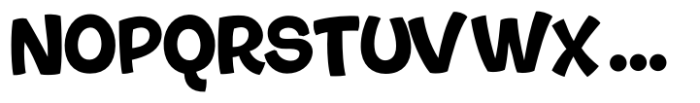Bouncy Thin Font UPPERCASE