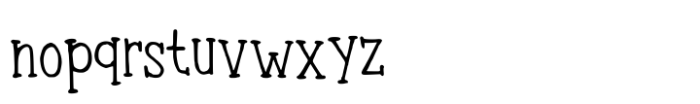 Bouncy Typewriter Font LOWERCASE