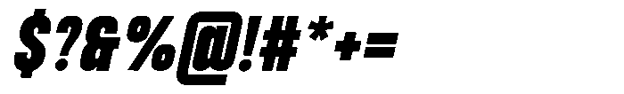 Bounder Black Italic Font OTHER CHARS